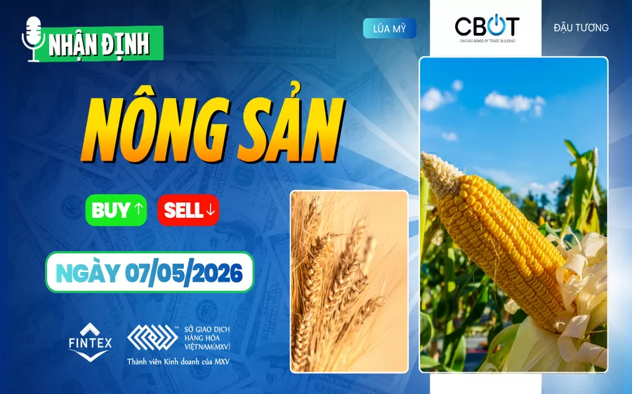 NHẬN ĐỊNH THỊ TRƯỜNG NÔNG SẢN NGÀY 07/05/2026